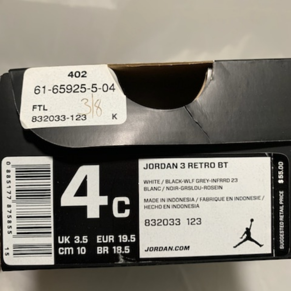 Retro Jordan 3 - Picture 9 of 10